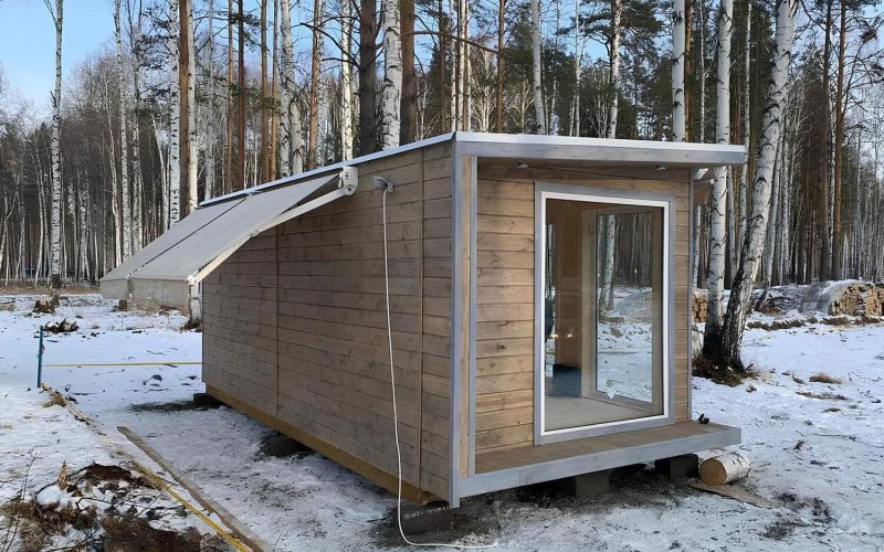 Каркасная баня 6 м