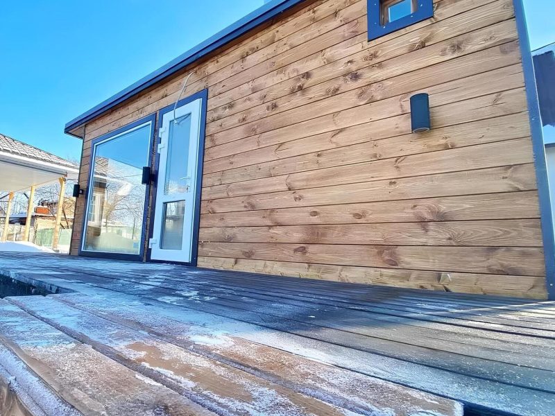 Каркасная баня 6 х 3 м