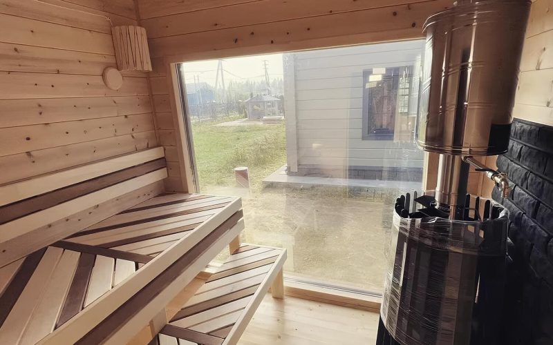 Баня с купелью 5 х 3.5 м