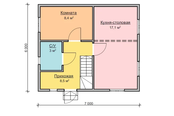 Садовый дом 6 х 7